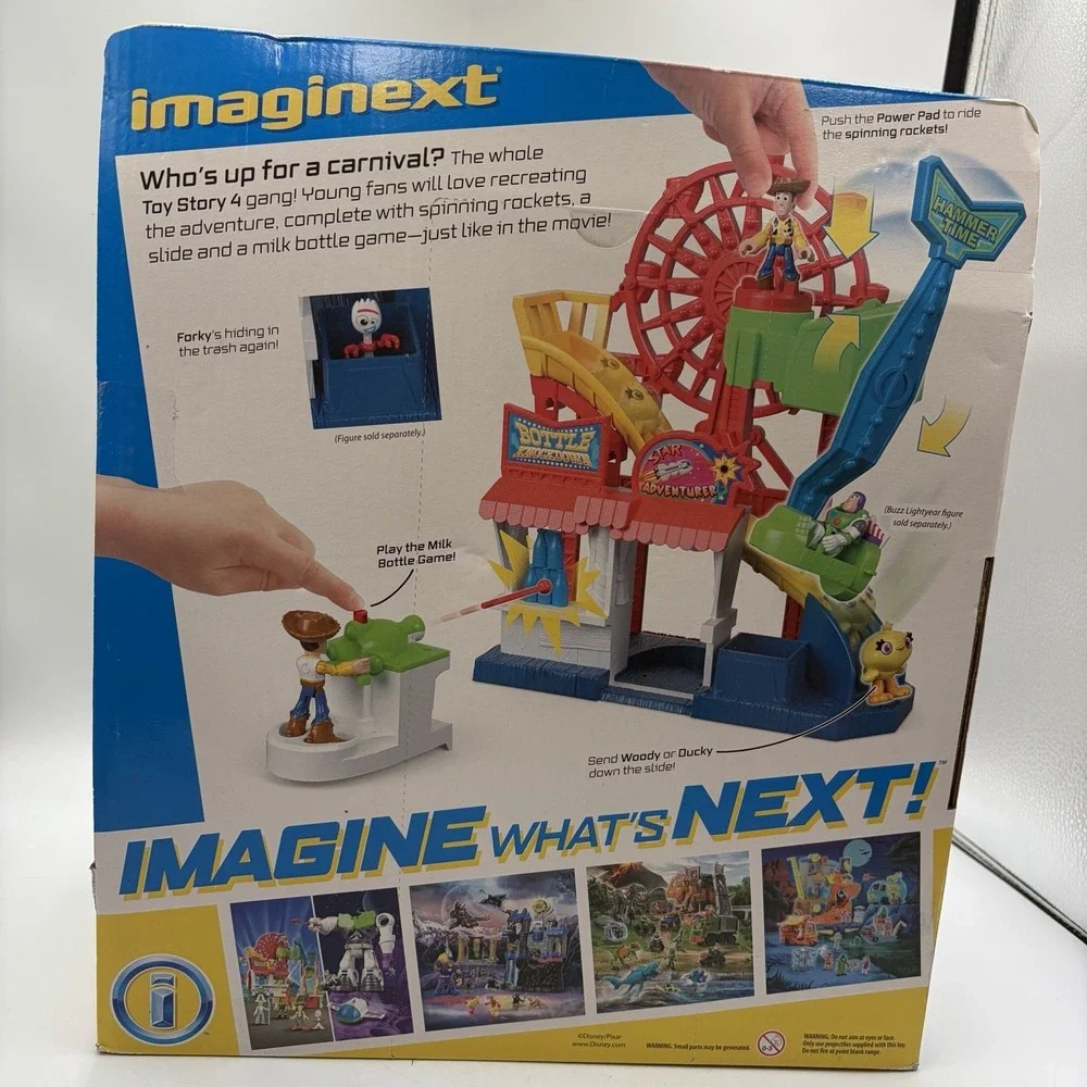 Toy Story 4 Fisher-Price Imaginext Playset Featuring Disney Pixar Carnival New